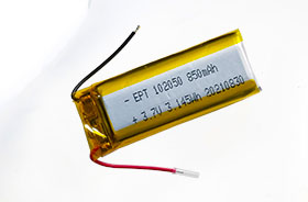 3.7V 102050 850mAh 美眼儀聚合物鋰電池